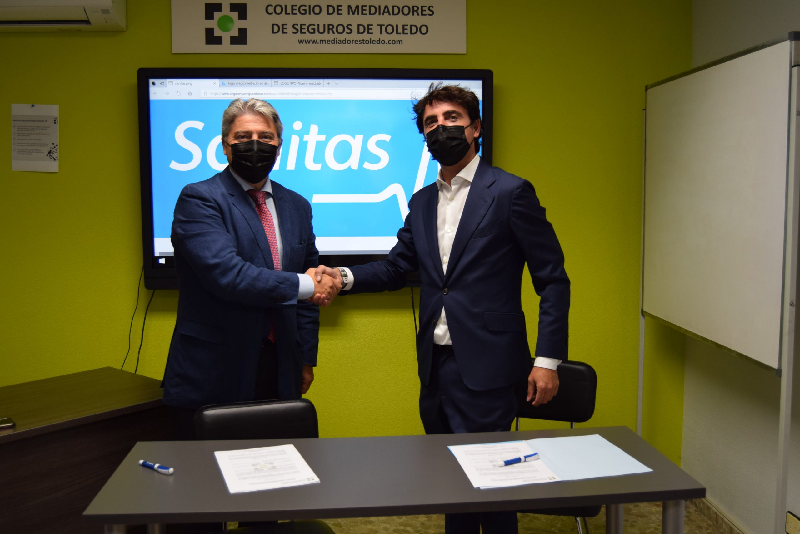 El Colegio de Mediadores de Toledo y Sanitas renuevan su convenio de colaboración