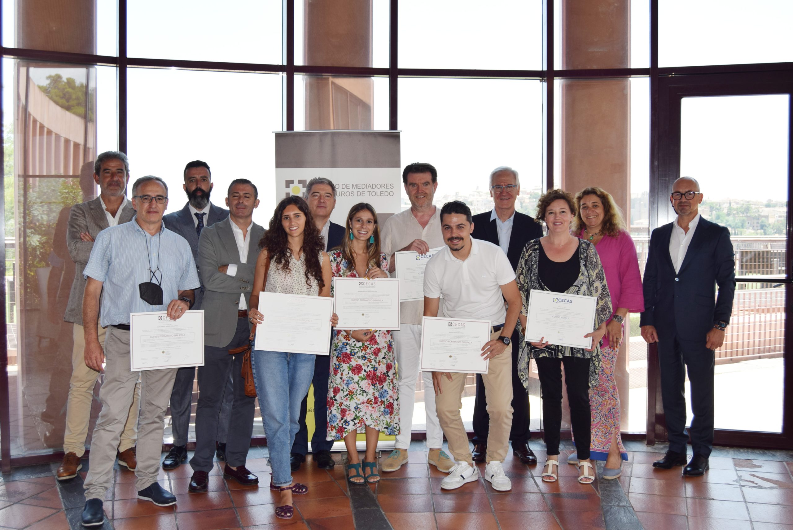 El Colegio de Mediadores de Seguros de Toledo entrega los diplomas del Título “Nivel I” a los nuevos mediadores de seguros